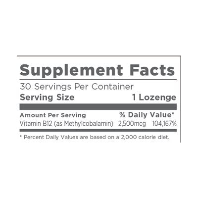 Vitamin B12 - 30 lozenges