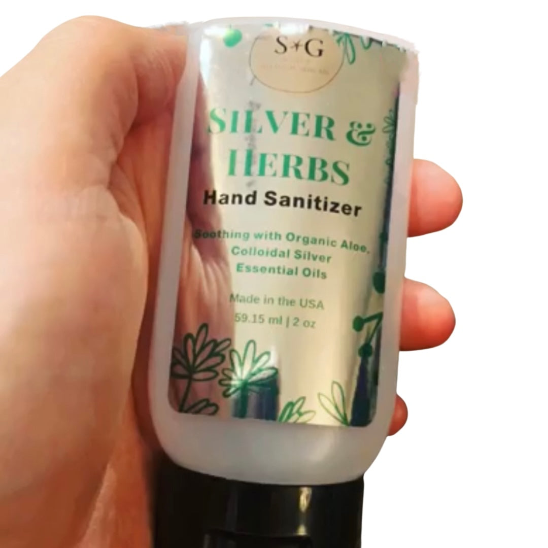 Silver and Herbs Waterless Hand Sanitizer - 2 oz.